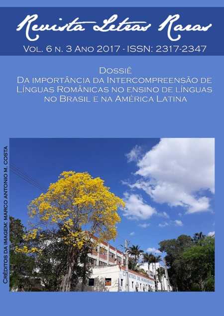 					Visualizar v. 6 n. 3 (2017): Da importância da Intercompreensão de Línguas Românicas no ensino de línguas no Brasil e na América Latina
				