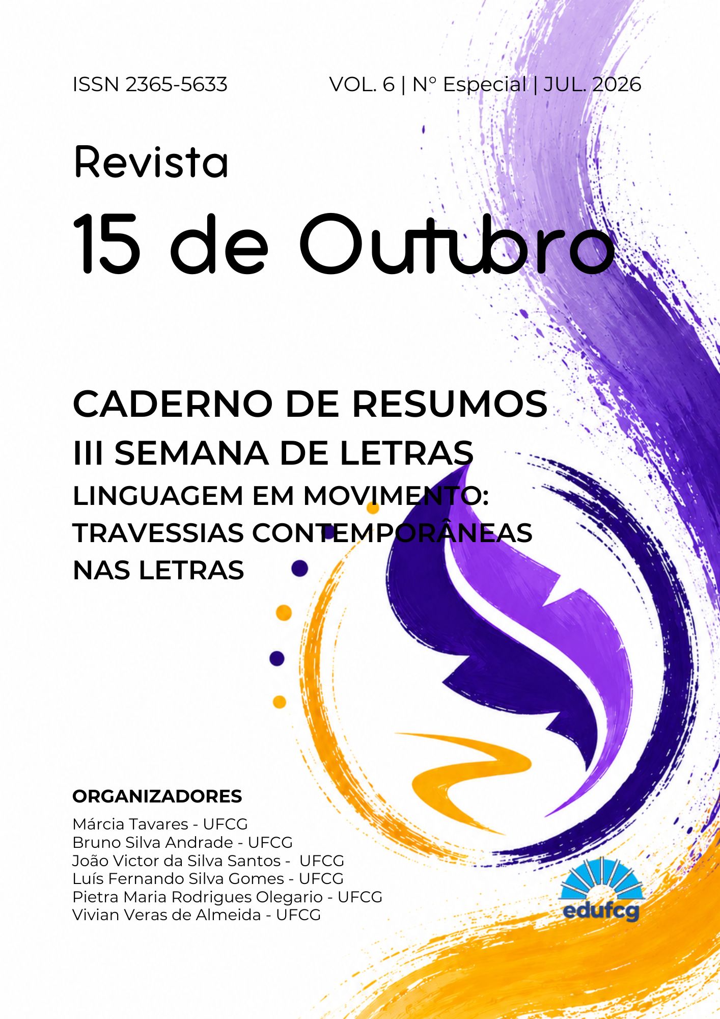 					Ver Vol. 6 Núm. ESPECIAL (2026): CADERNO DE RESUMOS - III SELET
				